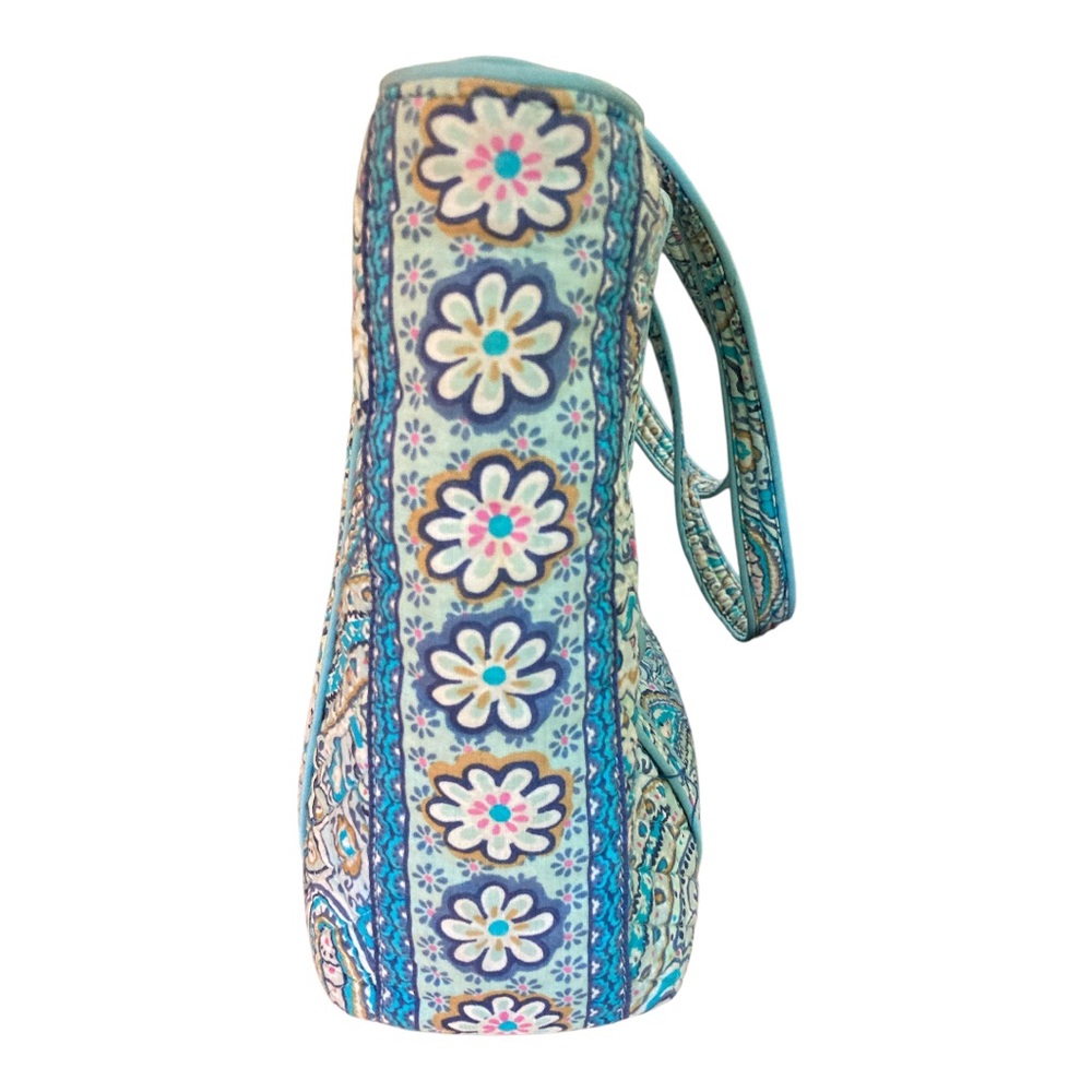 Vera Bradley Signature Cotton Vera Tote Bag, Daisy Dot Paisley EUC - Picture 6 of 6